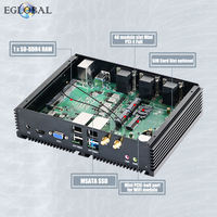 Mini Ordenador Sin Ventilador EGLOBAL, Intel Core i5-8350U, DDR4, MSATA SSD, Win10, Nuc, VGA, HD, 6COM, 8USB, 2Gigabit LAN, Linux