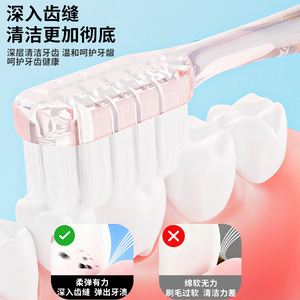 Cepillo de Dientes de Cerdas Suaves K-Duck con Diseño de Dibujos Animados, Caja de Viaje, Cepillo de Dientes Manual de Cabeza Ancha para Adultos, Paquete de 2 - Product Image 5