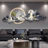 Vente directe d'usine de nouvelles peintures de paysages, peintures en cristal avec horloges, peintures murales LED, décorations modernes pour la maison
