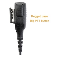 Mikrofon Kondensor Genggam Berkabel OEM Profesional dengan Jack Audio 3.5mm untuk Walkie Talkie XPR3500e Portabel
