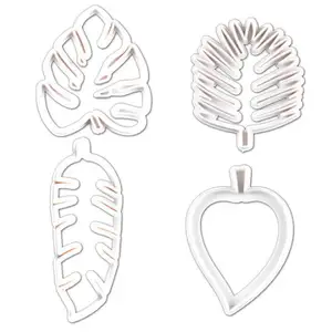 4 pcs Tropical Palm Leaves Cutters for Gum Paste