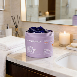 Maschera <span class=keywords><strong>per</strong></span> <span class=keywords><strong>Capelli</strong></span> Viola Organica Maxipro <span class=keywords><strong>per</strong></span> <span class=keywords><strong>Capelli</strong></span> Colorati - Neutralizza i Toni Gialli e Bronzati con Protezione del Colore - Product Image 2
