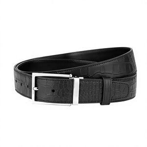Formal Leather Belt Alloy Buckle <b>Cow</b> Hide Customizable Lightweight Breathable Eco-Friendly 34mm 100-125cm Hot Selling CLASSICAL - Product Image 1