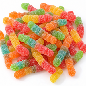 <span class=keywords><strong>Vers</strong></span> de gomme aux fruits acidulés, bonbons gélifiés, bonbons personnalisés, OEM, vente en gros, Halal - Product Image 2