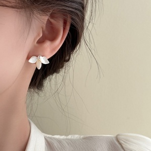 Women's Brass Jewelry Personalized Cute <b>Small</b> <b>Earrings</b> Natural Pearls Shell Flower <b>Studs</b> Geometric Weddings Parties - Product Image 2