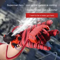 Jouets d'été Spider-Man Jeu de rôle Pistolet à eau Jeux de plage Batailles de pistolets à eau Jouets lanceurs de poignet pour enfants en plein air