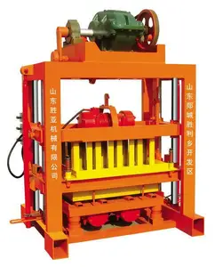 Máquina para fazer blocos de concreto semiautomática QTJ4-40 Máquina para fazer tijolos ocos para venda