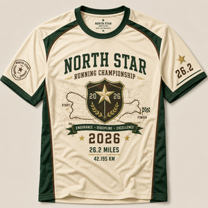Custom Retro 26.2 Marathon <b>T</b> Shirt Vintage <b>Track</b> Club Graphic Tee for Race Events and Finisher Gifts - Product Image 3