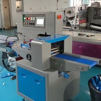 Emballage automatique à flux horizontal pour oreiller Emballage individuel pour biscuits Petite machine à emballer les biscuits en gaufrette ronde pour craquelins
