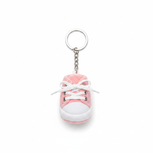 Portachiavi in peluche rosa a forma di scarpina, senza scatola - Product Image 2