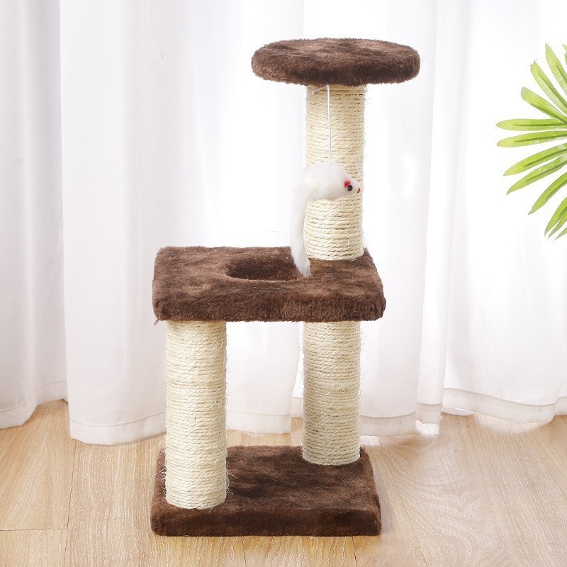 Coffee color - sisal column