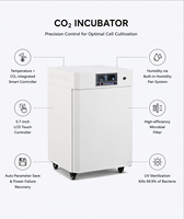 Incubateur de laboratoire pour culture cellulaire 50L avec capteur IR de CO2 (0-20%), système de chauffage par enveloppe thermique, stérilisation UV et filtre HEPA