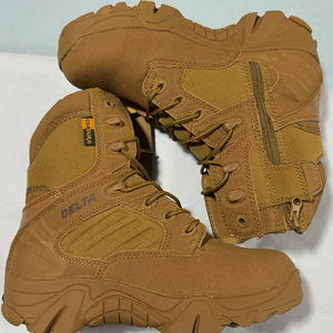 Bottes tactiques en cuir de vachette suédé TSB10 Coyote Brown pour la randonnée, la chasse et les rangers. - Product Image 3
