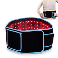 Ceinture de thérapie par lumière rouge rechargeable, appareil LED portable pour soulager les douleurs dorsales, lombaires et corporelles, utilisation à domicile et en voyage