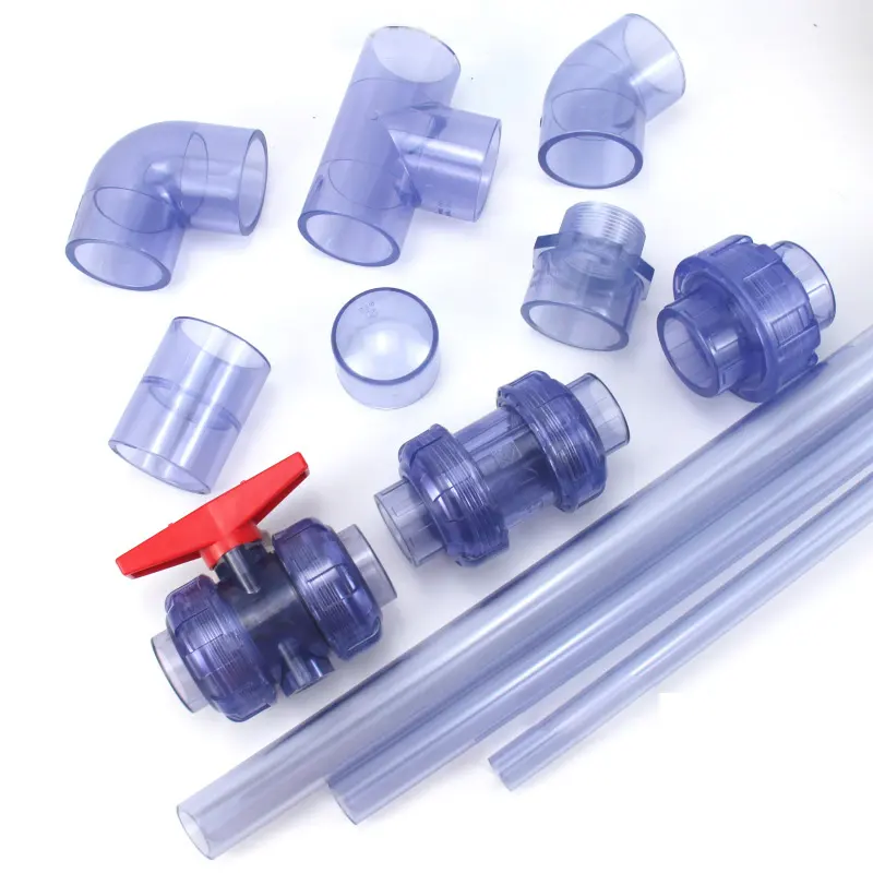 ANSI/DIN/BS Sanitär material transparente Rohr verbindungs stücke 1,5-Zoll-PVC-Außengewinde mit Außengewinde