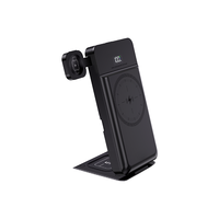 3'ü 1 Arada 10000mah Çoklu Cihaz Telefon Şarj İstasyonu Manyetik Kablosuz Powerbank PD22.5W QC18W LED Göstergeli Katlanabilir Stand