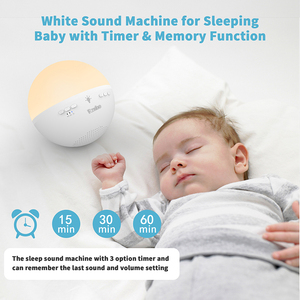 KENUO 22 Sonidos Relajantes, Lámpara Nocturna <span class=keywords><strong>de</strong></span> 7 Colores, Ayuda para Dormir, Máquina <span class=keywords><strong>de</strong></span> Sonido Blanco Portátil para Bebés - Product Image 4