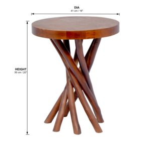 Table en bois au design moderne avec 7 pieds Table d'appoint unique pour la maison, l'hôtel, le restaurant ou la table basse du jardin - Product Image 2