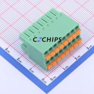 KF2EDGKNH-3.5-2*8P Plug-in Terminal Block P=3.5mm Connector ( Connector Type: Male Plug )( Construction: 2x8P )( Pitch: 3.5mm ) - Product Image 1