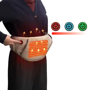 ANJUNY ผ้าห่มไฟฟ้า2-in-1 USB, แผ่นทำความร้อนกำมะหยี่ซักได้ควบคุมอุณหภูมิที่อุ่นมือมดลูกเข็มขัดนวดเอว - Product Image 6