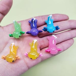 3D Mini Axolotl figurine fai da te oceano <span class=keywords><strong>mare</strong></span> animale resina figurine in miniatura ornamenti da <span class=keywords><strong>giardino</strong></span> Micro paesaggio terrario decorazione - Product Image 3