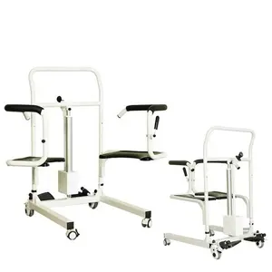 KSM-207 sedia a rotelle elettrica per il trasferimento del paziente facile da usare sedia a rotelle per il sollevamento del paziente con comò per la casa