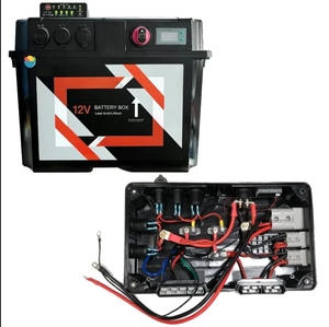 Battery Box Power Center <b>USB</b> <b>Plug</b> 12V Waterproof Smart for Marine Boat Trolling Motor Outdoor Camping - Product Image 1