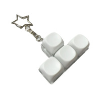 Nouveaux capuchons de touches de clavier mécanique, bouton rond anti-stress, pendentif DIY, jouets porte-clés anti-stress pour doigts, cadeau