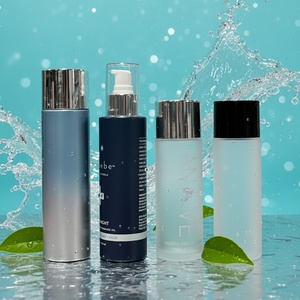 Skincare Glass Lotion <b>Bottle</b> Packaging Set Empty Packaging Cosmetic Glass <b>Pump</b> <b>Bottles</b> - Product Image 1