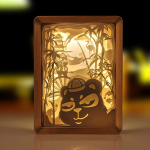 Hộp Đèn Cắt Giấy Hộp Bóng 3D Khung Đèn Ngủ <span class=keywords><strong>Led</strong></span> Nghệ Thuật Treo Tường Khung Ảnh - Product Image 4