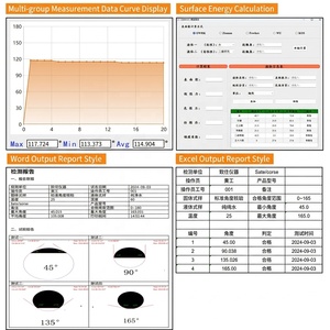 Goniomètre optique d'angle de contact ZJ-7000, testeur de perméabilité à l'énergie libre des surfaces, en alliage d'aluminium, garantie de 2 ans - Product Image 5