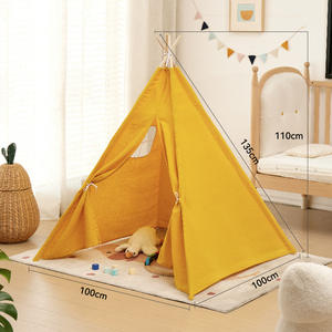 Tente pour enfants de 1,35 m, tente de jeu pour enfants, tente de fête, tente de jeu pliable, wigwam, maison pour enfants, <span class=keywords><strong>tipi</strong></span> indien, accessoires de photographie - Product Image 3
