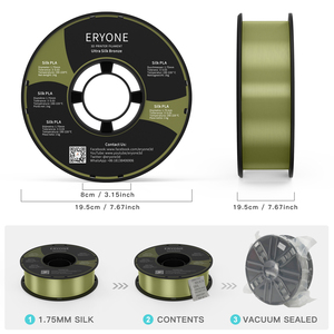 Sunlu — <span class=keywords><strong>filament</strong></span> pour imprimante 3d, consommable d'imprimante en <span class=keywords><strong>pla</strong></span>, effet Bronze, Ultra soie, 1.75mm de diamètre, sous forme de bobine de 1kg - Product Image 6