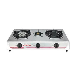 Silver New Best Model Commercial Portable Printed 2 Burner Table Top Appliance Gas Stove
