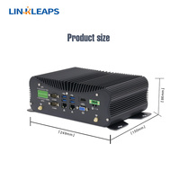 Linkleaps Meistverkaufter Lüfterloser Industrie-Mini-PC Eingebetteter Industrie-Box-PC Intel Core I7 I5 I3 mit 6 COM GPIO Dual LAN 9-36V
