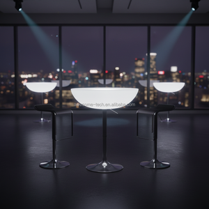 Tavolo Luminoso a LED per Esterni, Tavolo da Lounge 105Cm - Product Image 2