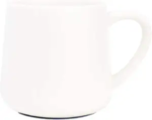 Tasse à café en céramique brillante personnalisée de gros tasse blanche pour la maison et le bureau et le restaurant