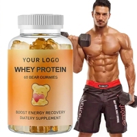 Bonbons gélifiés protéinés au whey Ausreson OEM, halal, stimulant énergétique sportif, compléments pré-entraînement, protéines végétales naturelles pour hommes et femmes
