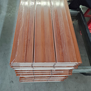 Panneaux sandwich isolants thermiques en polyuréthane PU pour revêtement mural extérieur et toiture de <span class=keywords><strong>maison</strong></span>, prix usine - Product Image 2