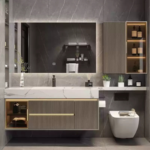 Meuble de salle de bain suspendu en contreplaqué pour la vente en gros - Product Image 4