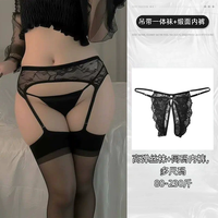 Bas de contention sexy en soie à lacets grande taille ultra-extensibles pour femme