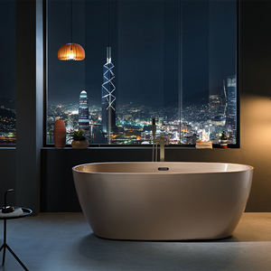 Banheira Walk-In autônoma acrílica branca Design moderno Whirlpool Whirlpool Banheira com torneira - Product Image 6