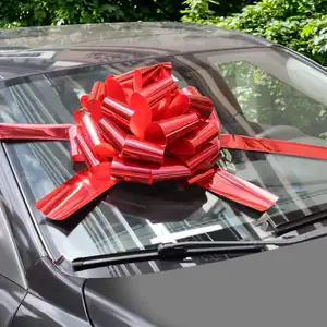 Große Geschenk band bögen für Weihnachts dekoration 18 Zoll Riesen auto bogen Metallic Rot 30 Zoll Auto bögen für Hochzeits auto dekoration