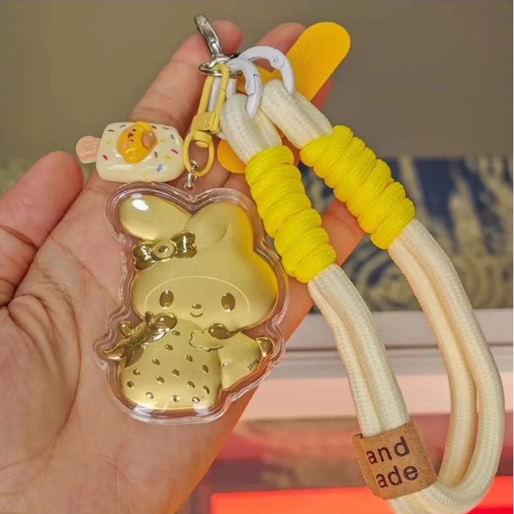 Strawberry My Melody Yellow Lanyard