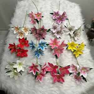 ดอกลิลลี่ประดิษฐ์จุนเหยยวน ก้านเดี่ยว สำหรับตกแต่งงานแต่งงานและบ้าน - Product Image 2