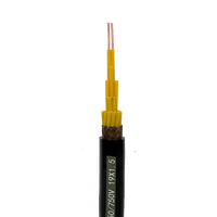 Câble de commande industriel en cuivre avec isolation PVC, gaine PVC, blindage tressé ignifuge, 450/750V, 2*0.75mm-19*6mm