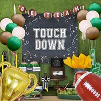 Guirlande de ballons épais Super Bowl Football, modèle 55, en film d'aluminium et chaîne de latex, pour arche de fête d'anniversaire et décoration d'événements, sans motif