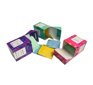Caja de cartón plegable para artesanías, bolsita de té o café por goteo