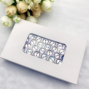 10mm phẳng Top đen đá quý nút 2-lỗ phẳng trở lại tinh thể áo len nút với Rhinestone trang trí mạ kỹ thuật - Product Image 6