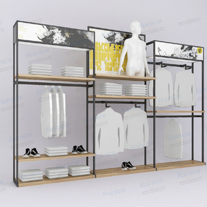 Muebles <span class=keywords><strong>de</strong></span> Boutique <span class=keywords><strong>de</strong></span> Ropa Masculina Personalizados Kainice, Exhibidores <span class=keywords><strong>de</strong></span> <span class=keywords><strong>Camisetas</strong></span> <span class=keywords><strong>de</strong></span> Madera para Pared, Diseño Interior <span class=keywords><strong>de</strong></span> <span class=keywords><strong>Tiendas</strong></span> <span class=keywords><strong>de</strong></span> Ropa - Product Image 1